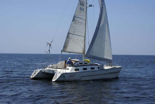 Oryoki under sail